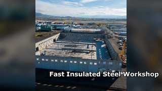 Steel Workshop Building Fast Install Insulated Roof