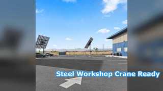 Steel Workshop Factory Prefab Crane Ready